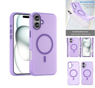 Mørke Lilla iPhone 16 Plus Cover forfra