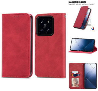 Rødt Xiaomi 14T læderetui