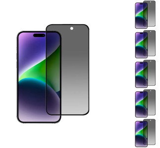 Beskyttelsesglas til iPhone 16 Plus med privatlivsfilter