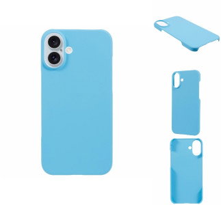 iPhone 16 Plus cover i mat himmelblå