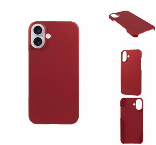 Rødt stødsikkert iPhone 16 cover
