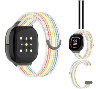 Børne urrem til Fitbit Ace LTE i flettet nylon