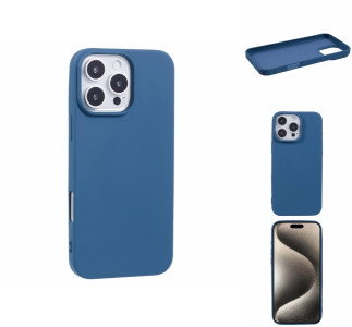 iPhone 16 Pro beskyttelsescover i blå front