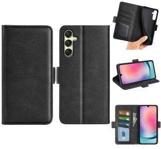 Læder flipcover til Samsung Galaxy A16 5G forside
