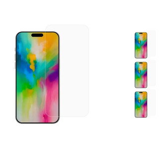 Beskyttelsesglas til iPhone 16 Plus - frontvisning