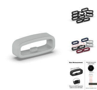 Silikone urrem båndholder 20mm skridsikker fra side