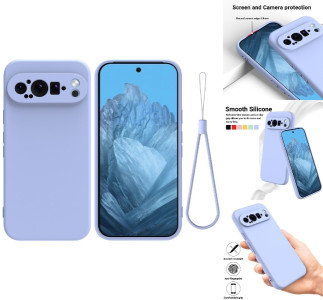 Billede af Google Pixel 9 Pro XL Silikone Cover med Håndstrop foran