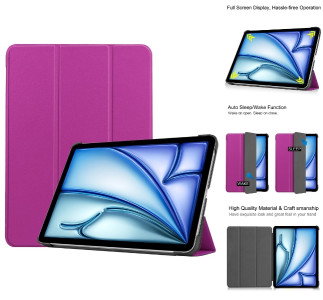 Lilla PU-læder iPad Air 11 cover