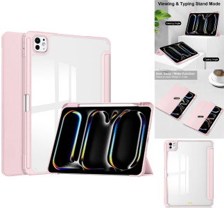 iPad Pro 13 (2024) Cover Rosa forfra