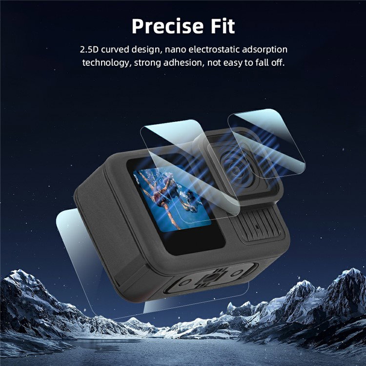 Pakkeindhold for GoPro Hero 13 beskyttelsesglas