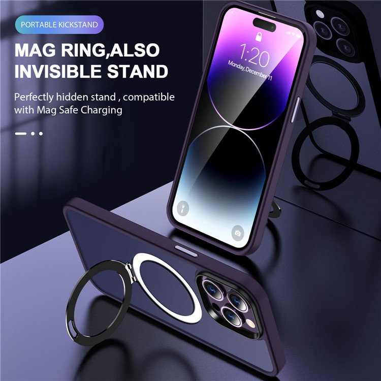 iPhone 16 Pro Max cover i mørk lilla farve