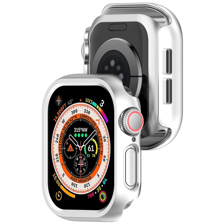 Apple Watch i sølvfarvet beskyttelse