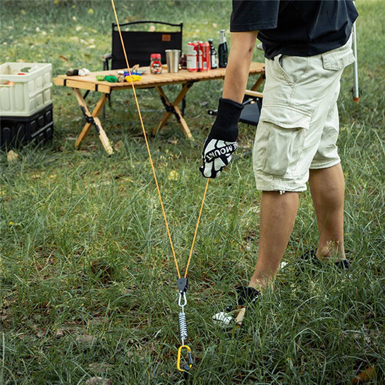 Rustfri stål og aluminium krog til camping