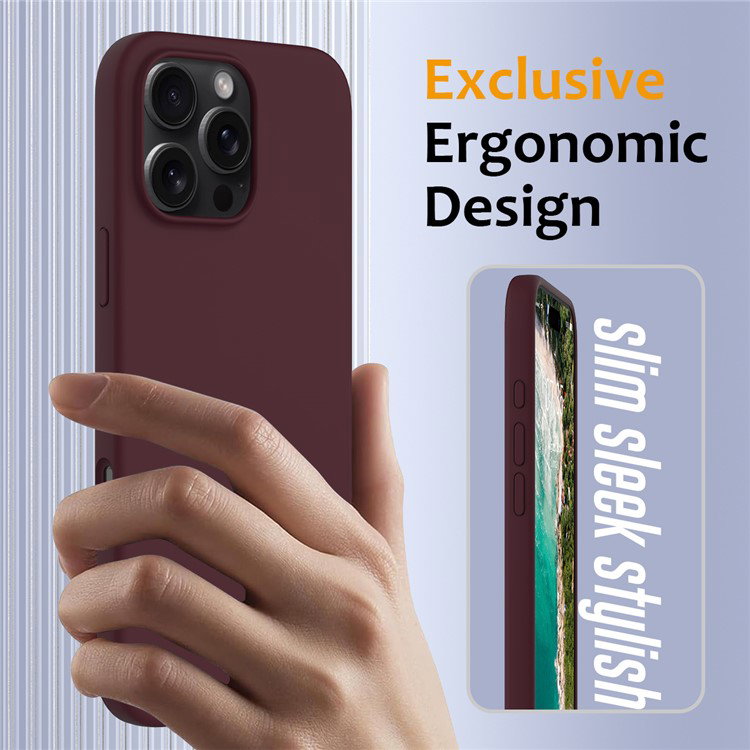 Silikone cover med præcise åbninger til iPhone 16 Pro