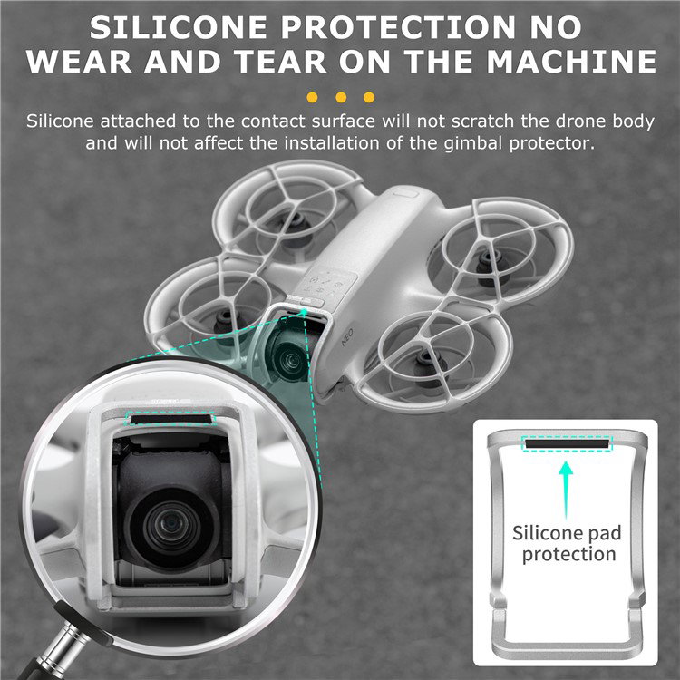 Drone Gimbal Beskyttelsesbøjle ved siden af drone