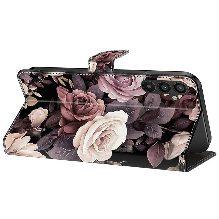 Samsung Galaxy A25 5G Pung-etui - Rose åbnet med kortlommer