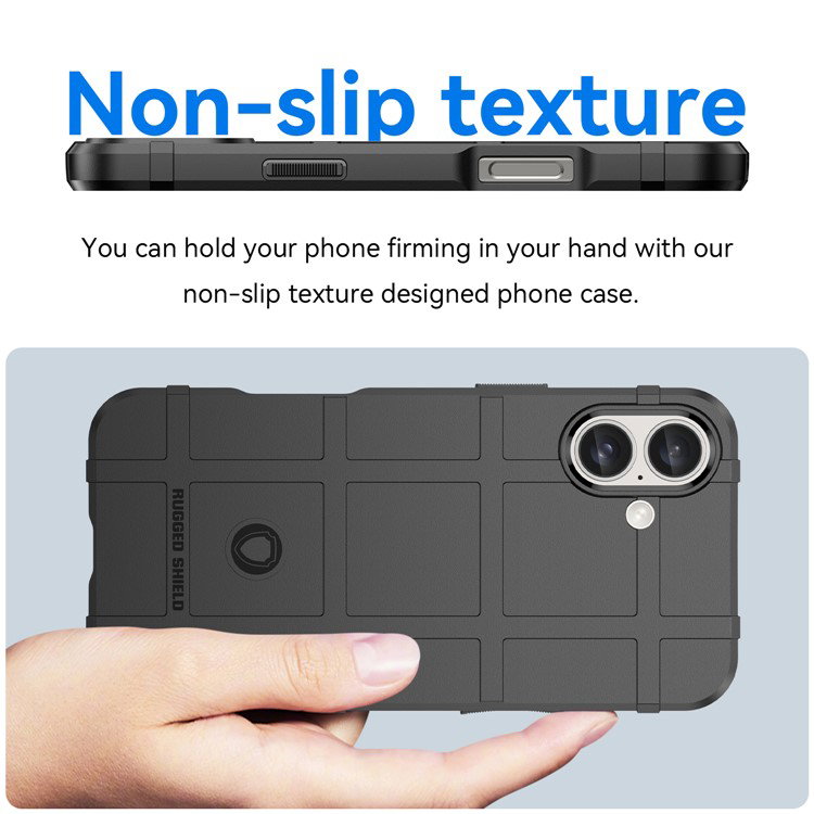 Sort iPhone 16 Plus cover i let og slankt design