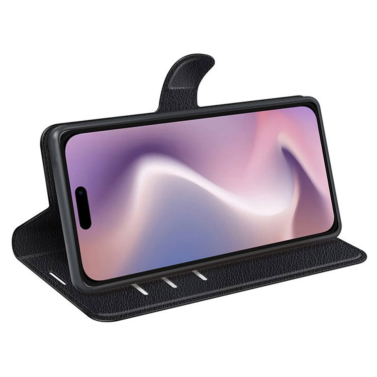 Læder Wallet Cover med kort og kontanter