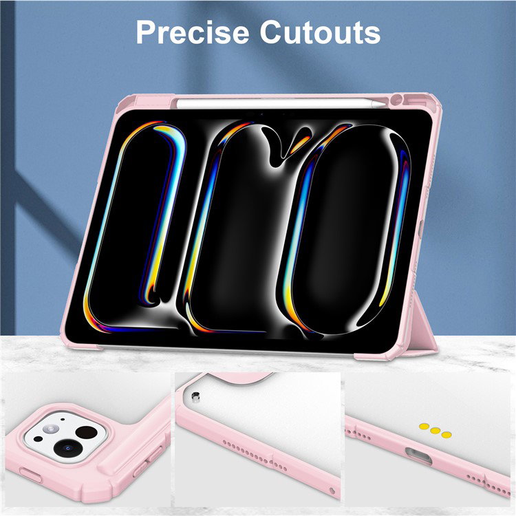 Materiale og tekstur på iPad Pro 13 (2024) Cover Rosa