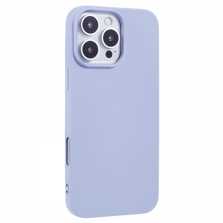 Beskyttelsescover til iPhone 16 Pro i lys lilla farve bagfra