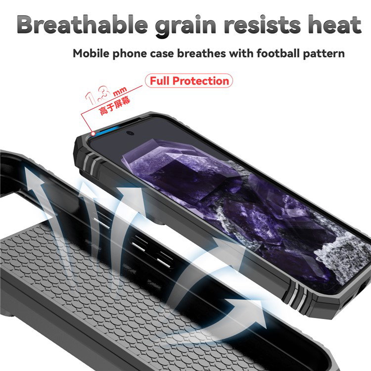 Stødsikkert cover til Google Pixel 8a med metalplade