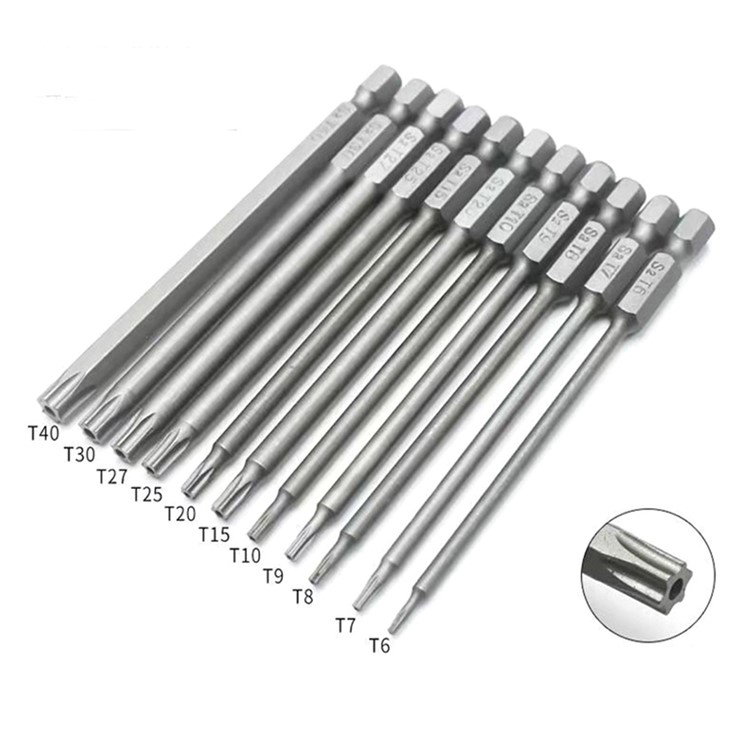 Torx bit sæt på hvid baggrund
