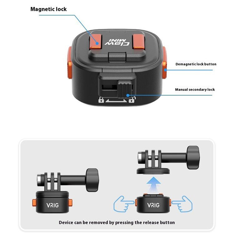 Dobbeltlåsemekanisme på GoPro adapter