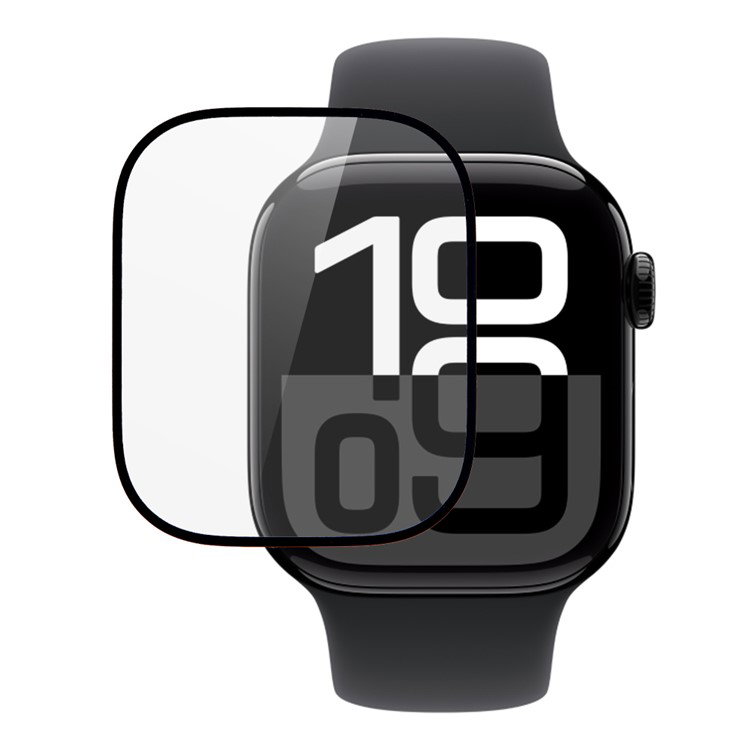Hærdet glas til Apple Watch Series 10 tæt på