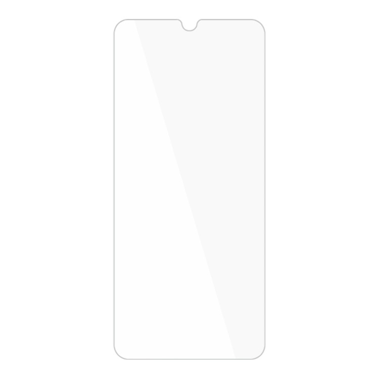 Nærbillede af Samsung Galaxy A06 skærmbeskyttelse