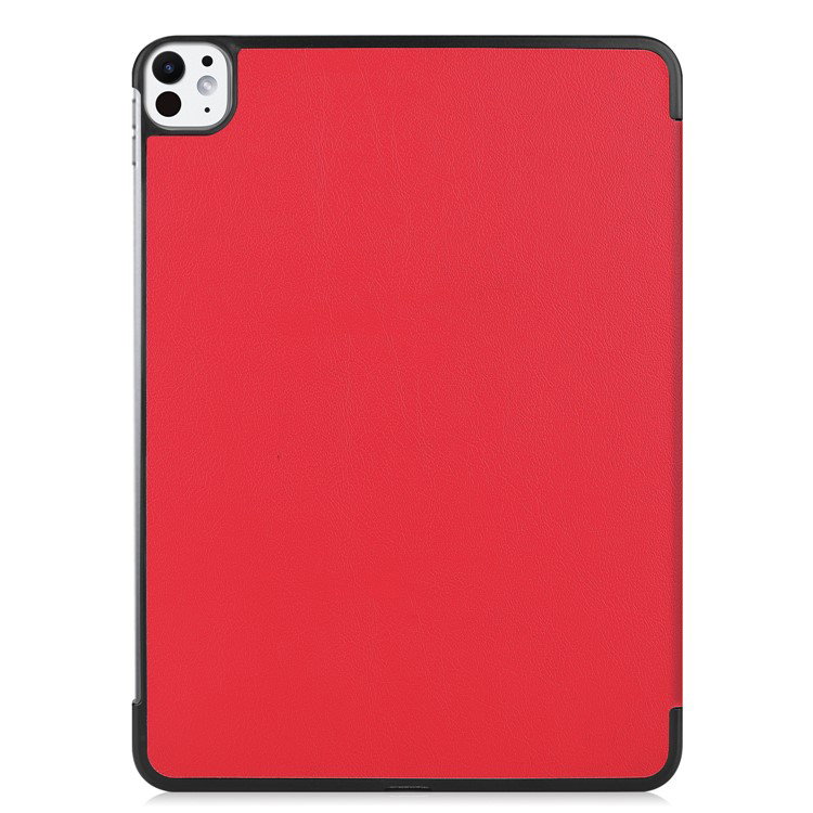 Rødt iPad Pro 11 (2024) cover med beskyttende PU-læder