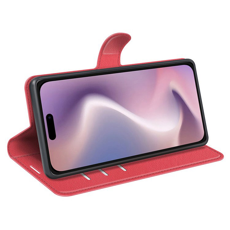 Læder Wallet Cover til iPhone 16 sidebillede