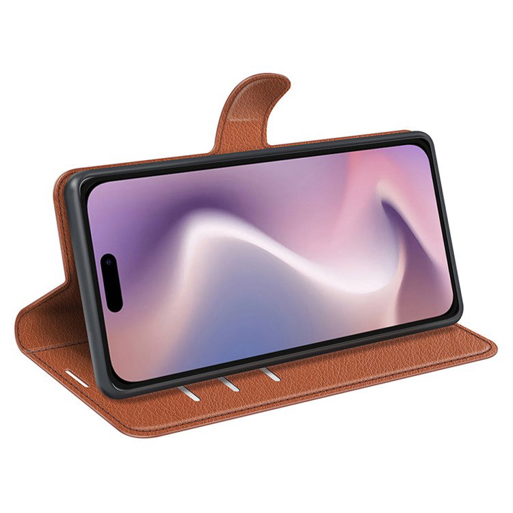 Kortplads i iPhone 16 Pro læder pung etui