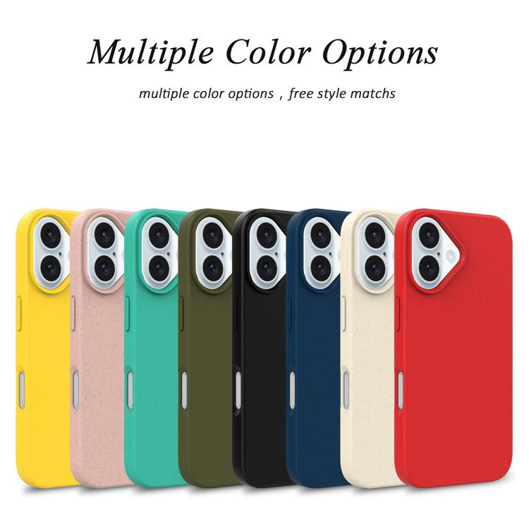 Gult iPhone 16 cover biologisk nedbrydeligt