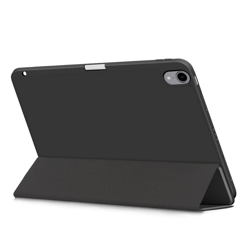 Elegant litchi-mønster på sort iPad Air cover