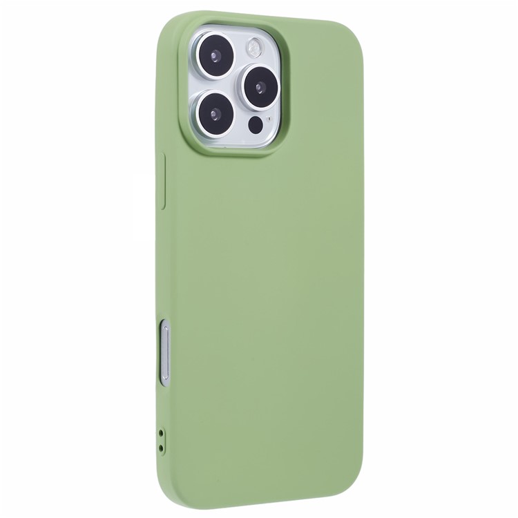 Bagside af iPhone 16 Pro beskyttelsescover i Matcha Grøn