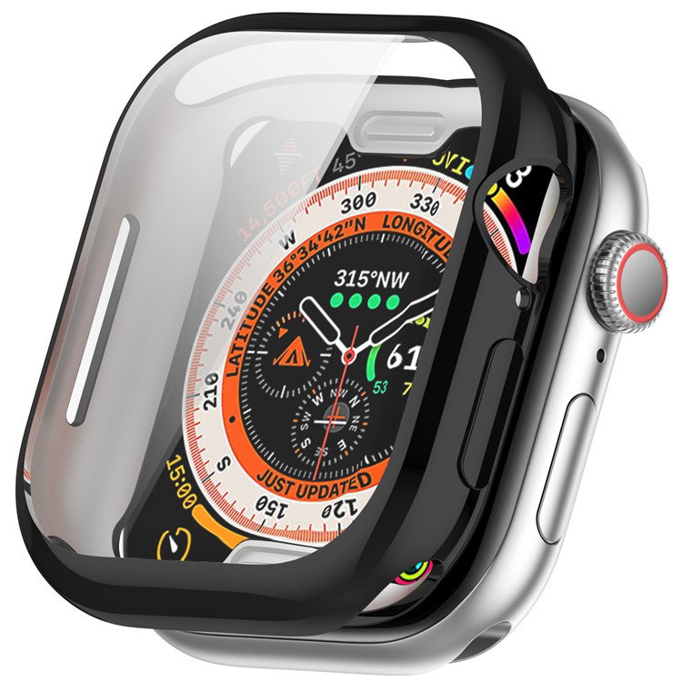 Sort TPU beskyttelsescover til Apple Watch 42mm bagfra