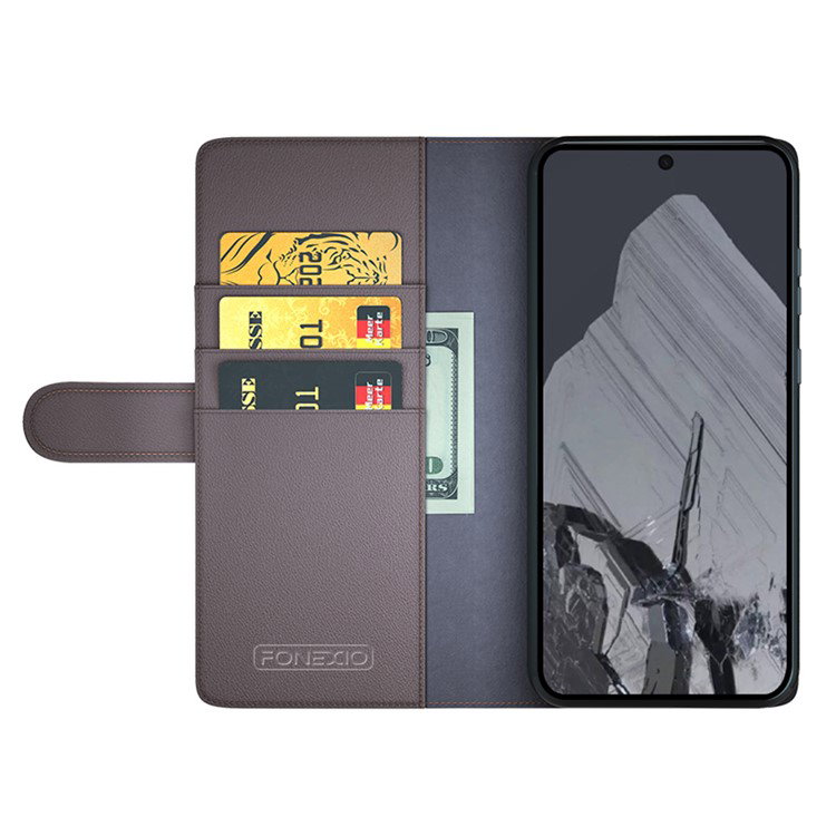 Google Pixel 8 Pro Læder Flip Cover standfunktion