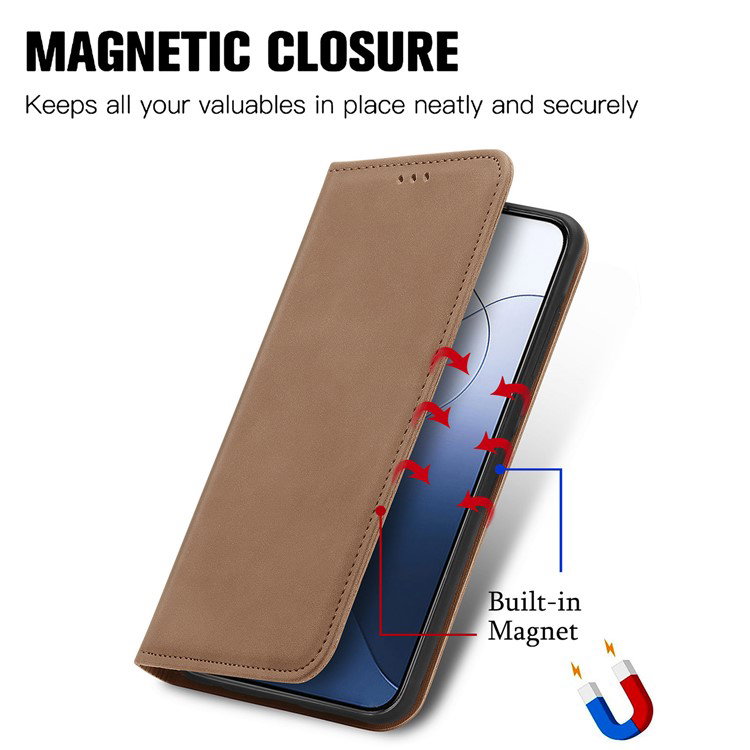 Læder Wallet-cover til Xiaomi 14T Pro med standfunktion