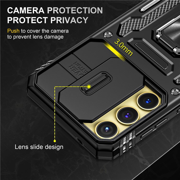 Samsung Galaxy A25 5G cover i sort farve