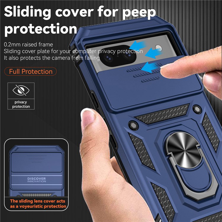 Google Pixel 8a cover med forhøjede kanter