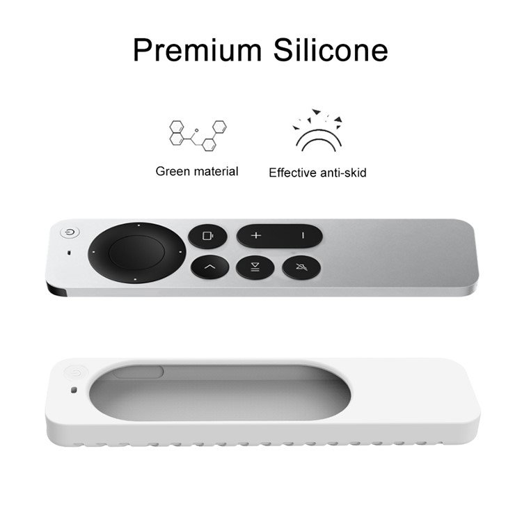 Nærbillede af silikone cover til Apple TV Siri Remote 3. gen