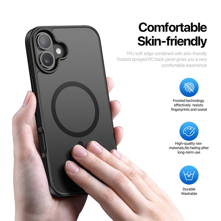 Stødsikkert hjørnebeskyttelse på iPhone 16 cover