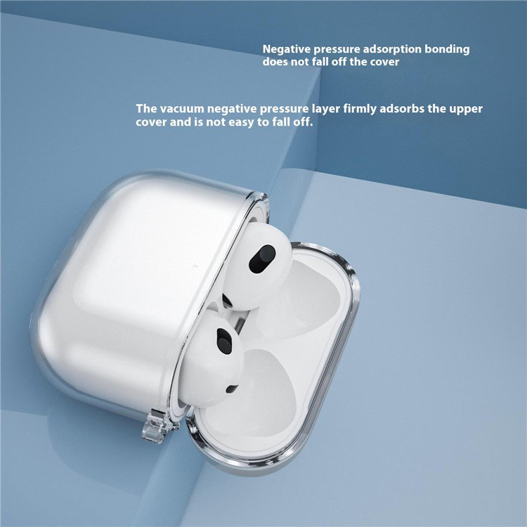 AirPods 4 etui i transparent pink farve