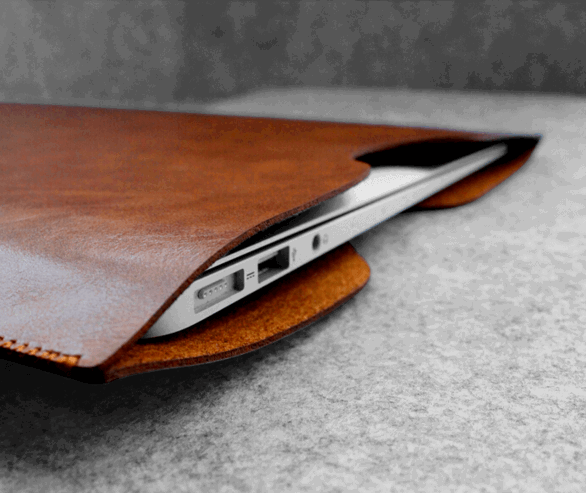 Milano læder sleeve til Macbook 13" og computer 13"