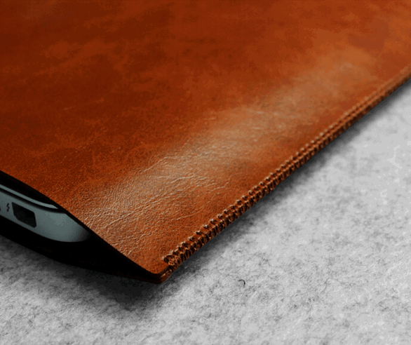 Milano læder sleeve til Macbook 13" og computer 13"